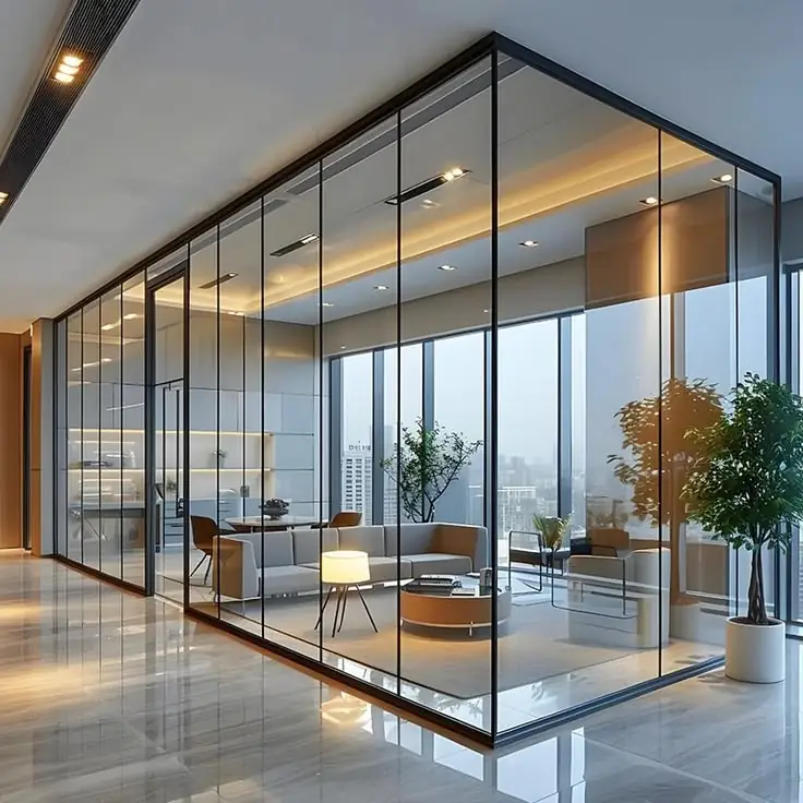 Mẫu Vách Kính Cường Lực 02
