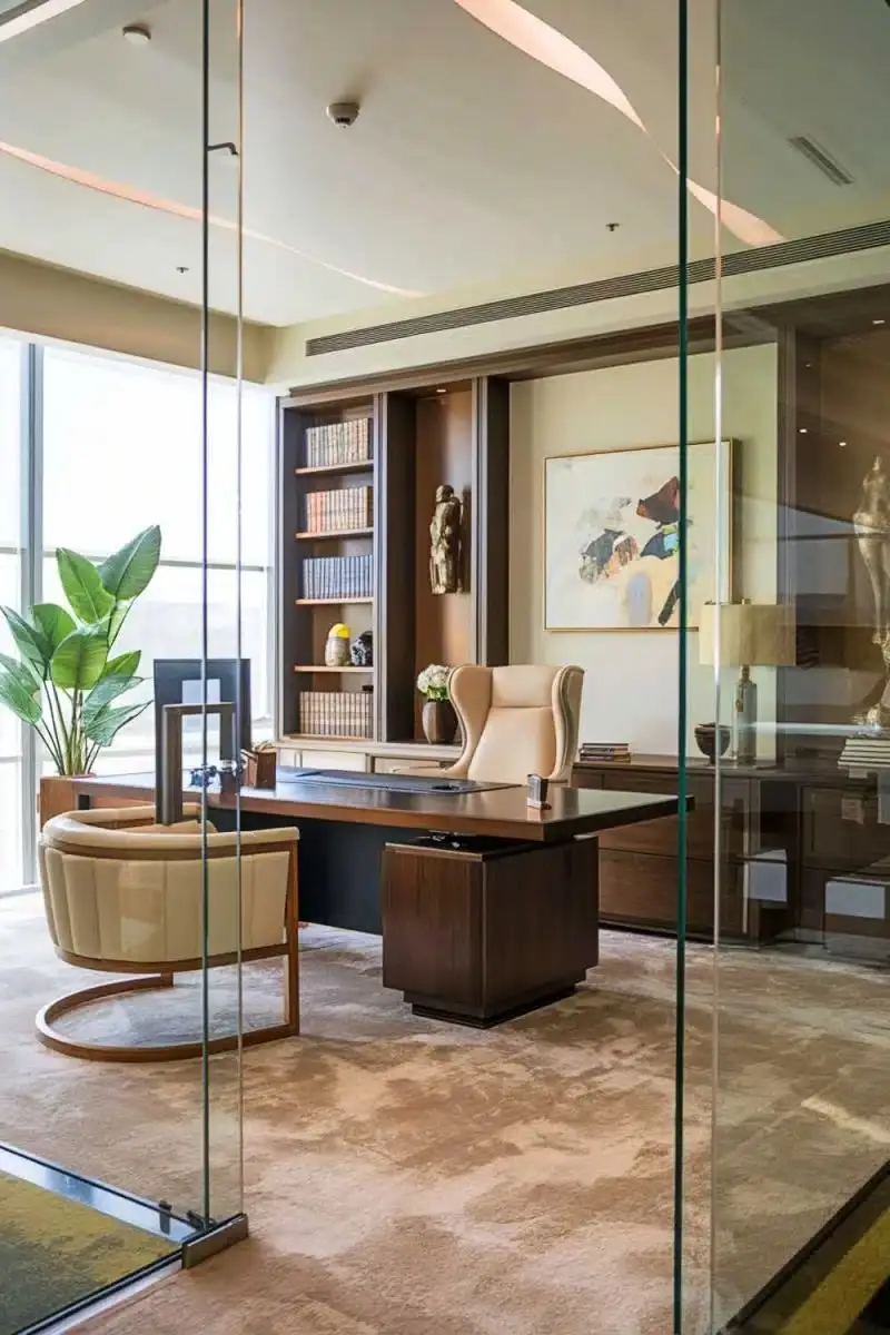 Mẫu Vách Kính Cường Lực 019